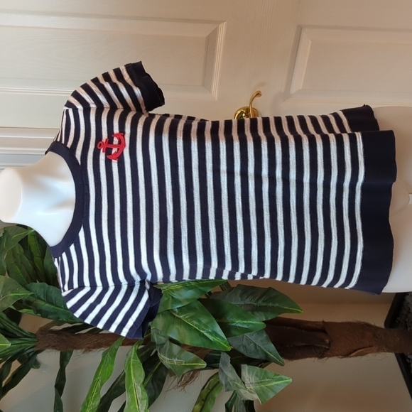 Loft Women's Striped Short Sleeve Knit Top Size XS - Picture 1 of 6